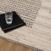 Cassian Prism Grey Cream Wool Rug - CASS02