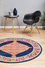 Epoch 966 Royal Blue Round Rug