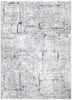 Dorado Grey Distressed Lines Rug - D003