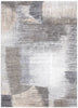 Dorado Grey Beige Faded Abstract Rug - D005