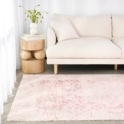 Gemstone Rose Quartz Rug