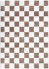 Jade Checkers Cream Brown Rug - JADE007