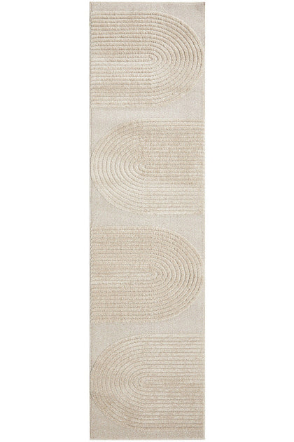 Lotus Abbey Beige Runner Rug