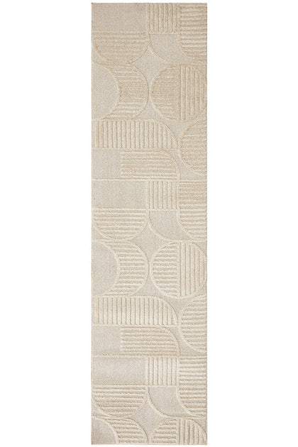 Lotus Leo Beige Runner Rug