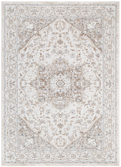 Maya Medallion Cream and Beige Rug - M104