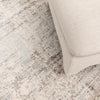 Maya Abstract Distressed Cream and Beige Rug - M105