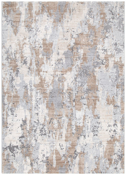 Maya Watercolour Astract Grey and Beige Rug - M106