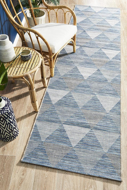 Alfresco Deck 5503 Blue Runner Rug