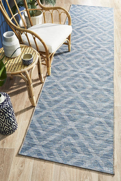 Alfresco Deck 5504 Blue Runner Rug