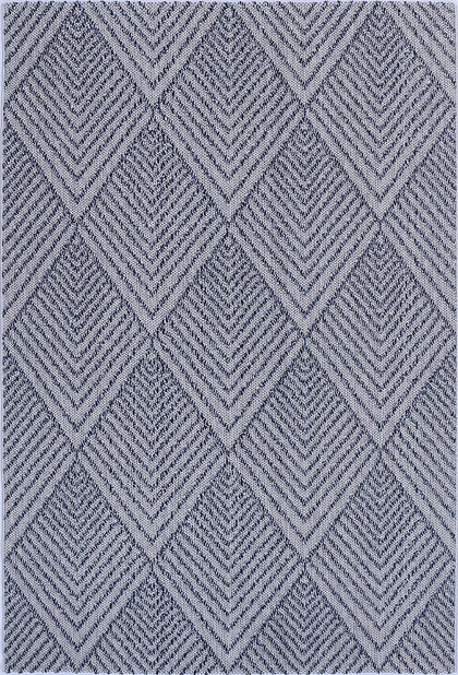 Villa Naka Charcoal Geometric Flatweave Rug